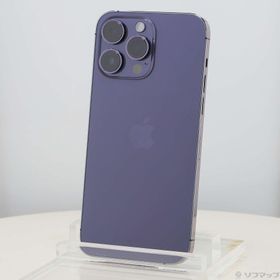 (中古)Apple iPhone14 Pro Max 256GB ディープパープル MQ9E3J/A SIMフリー(262-ud)