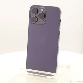 (中古)Apple iPhone14 Pro Max 256GB ディープパープル MQ9E3J/A SIMフリー(276-ud)