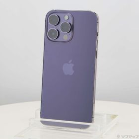 (中古)Apple iPhone14 Pro Max 256GB ディープパープル MQ9E3J/A SIMフリー(269-ud)