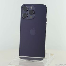 (中古)Apple iPhone14 Pro Max 256GB ディープパープル MQ9E3J/A SIMフリー(352-ud)