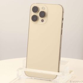(中古)Apple iPhone14 Pro Max 512GB ゴールド NQ9H3J/A SIMフリー(262-ud)