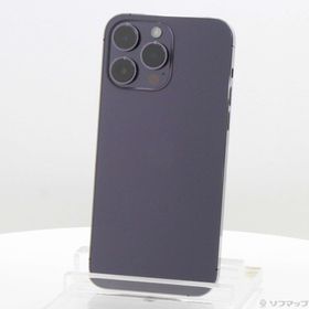 (中古)Apple iPhone14 Pro Max 512GB ディープパープル NQ9J3J/A SIMフリー(305-ud)