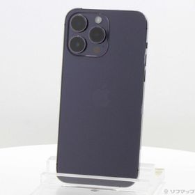 (中古)Apple iPhone14 Pro Max 512GB ディープパープル MQ9J3J/A SIMフリー(276-ud)