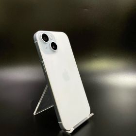 【全額返金保証】【最速発送】 iPhone 15 256GB ブルー SIMフリー 白ロム 動作確認済 80%