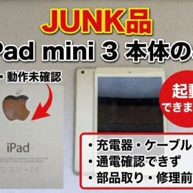 Y 【ジャンク】部品取りに！ iPad mini 3 16GB 本体のみ s