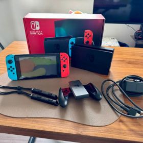 【美品】Nintendo Switch バッテリー強化版 本体セット 元箱付