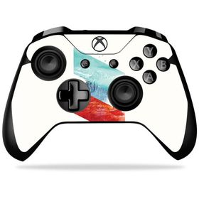 MightySkins Xbox One X Controller 用ビニールスキン「Mountain Stripes」保護スキン 着脱簡単