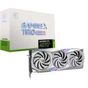 【中古】MSI(エムエスアイ) 〔展示品〕 MSI GeForce RTX 4070 Ti GAMING X TRIO WHITE 12G 【262-ud】