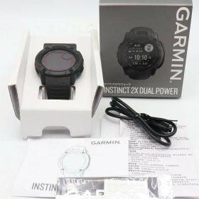 【美品】GARMIN Instinct 2X Dual Power Graphite 010-02805-22 スマートウォッチ ガーミン インスティンクト デュアルパワー 本体 【中古】