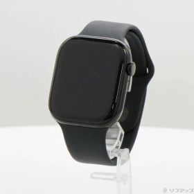 【中古】Apple(アップル) Apple Watch Series 10 GPS 46mm ジェットブラックアルミニウムケース ブラックスポーツバンド 【348-ud】
