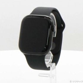 【中古】Apple(アップル) Apple Watch Series 10 GPS 46mm ジェットブラックアルミニウムケース ブラックスポーツバンド 【344-ud】