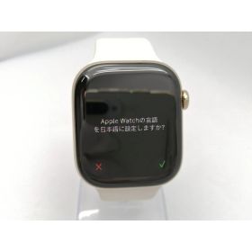 【中古】Apple Apple Watch Series10 46mm Cellular ゴールドチタニウムケース/スターライトスポーツバンド (M/L) MWYY3J/A【ECセンター】保証期間1ヶ月【ランクA】