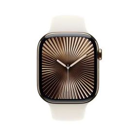 6月期間限定ポイント還元10％アップ！！（要エントリー）アップル Apple Watch10 46mm ゴールドチタニウム スターライトスポーツバンド GPS + Cellular MWYX3J/A