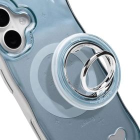 iFace BeBling 2 MagSafe対応 スマホリング MagSynq Ring Holder (ブルー)【 アイフェイス ビーブリング2 マグセーフ マグネット式 リング 角度調整可能 スマホスタンド機能 落下防止 iphone 】 1