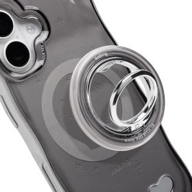 iFace BeBling 2 MagSafe対応 スマホリング MagSynq Ring Holder (ブラック)【 アイフェイス ビーブリング2 マグセーフ マグネット式 リング 角度調整可能 スマホスタンド機能 落下防止 iphone 】 1