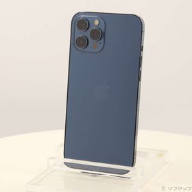 (中古)Apple iPhone12 Pro Max 256GB パシフィックブルー MGD23J/A SoftBank(344-ud)