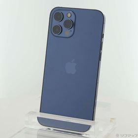 (中古)Apple iPhone12 Pro Max 256GB パシフィックブルー MGD23J/A SIMフリー(196-ud)