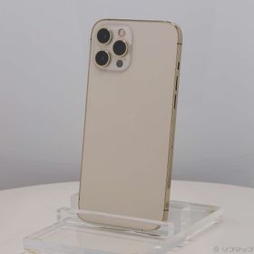 (中古)Apple iPhone12 Pro Max 128GB ゴールド MGCW3J/A SIMフリー(276-ud)