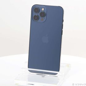 (中古)Apple iPhone12 Pro Max 256GB パシフィックブルー MGD23J/A SoftBank(344-ud)