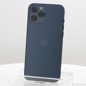 (中古)Apple iPhone12 Pro Max 256GB パシフィックブルー MGD23J/A SIMフリー(198-ud)