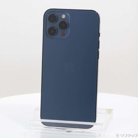 (中古)Apple iPhone12 Pro Max 512GB パシフィックブルー NGD63J/A SIMフリー(368-ud)