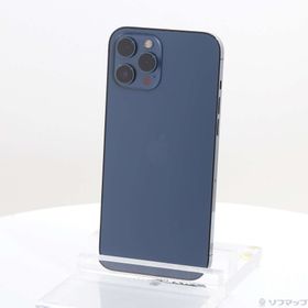 (中古)Apple iPhone12 Pro Max 256GB パシフィックブルー MGD23J/A SIMフリー(295-ud)