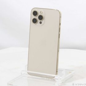 (中古)Apple iPhone12 Pro Max 256GB ゴールド MGD13J/A SIMフリー(295-ud)
