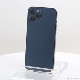 (中古)Apple iPhone12 Pro Max 256GB パシフィックブルー MGD23J/A SIMフリー(269-ud)