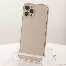 (中古)Apple iPhone12 Pro Max 256GB ゴールド MGD13J/A SIMフリー(198-ud)