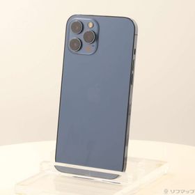 (中古)Apple (技適なし) iPhone12 Pro Max 512GB パシフィックブルー MGCE3ZA/A 海外版SIMフリー(377-ud)