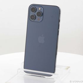 (中古)Apple iPhone12 Pro Max 256GB パシフィックブルー MGD23J/A SIMフリー(247-ud)