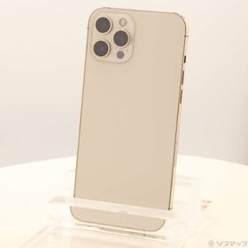 (中古)Apple iPhone12 Pro Max 256GB ゴールド MGD13J/A SIMフリー(198-ud)