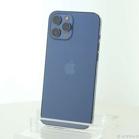 (中古)Apple iPhone12 Pro Max 128GB パシフィックブルー MGCX3J/A SIMフリー(198-ud)