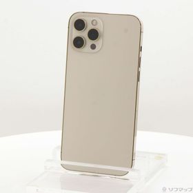 (中古)Apple iPhone12 Pro Max 128GB ゴールド MGCW3J/A SIMフリー(269-ud)