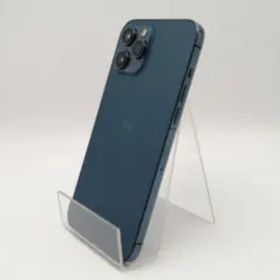 【中古】Apple au 【SIMロック解除済み】 iPhone 12 Pro Max 128GB パシフィックブルー MGCX3J/A【ECセンター】保証期間１ヶ月【ランクC