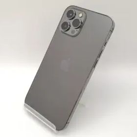 【中古】Apple SoftBank 【SIMロック解除済み】 iPhone 12 Pro Max 128GB グラファイト MGCU3J/A【三宮センター】保証期間１ヶ月【ランク