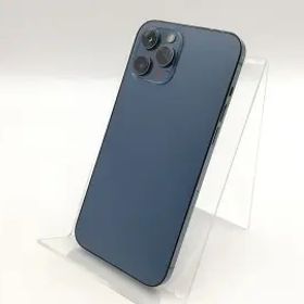 【中古】Apple au 【SIMロック解除済み】 iPhone 12 Pro Max 128GB パシフィックブルー MGCX3J/A【福岡筑紫】保証期間１ヶ月【ランクC】