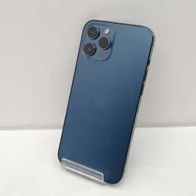 【中古】Apple SoftBank 【SIMロック解除済み】 iPhone 12 Pro Max 128GB パシフィックブルー MGCX3J/A【千葉】保証期間１ヶ月【ランクC