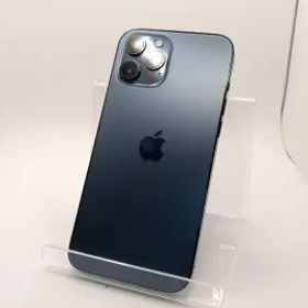 【中古】Apple au 【SIMロック解除済み】 iPhone 12 Pro Max 128GB パシフィックブルー MGCX3J/A【川崎駅前】保証期間１ヶ月【ランクC】