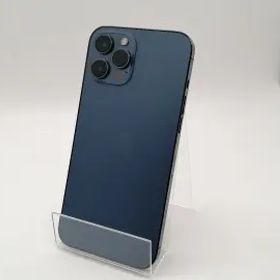 【中古】Apple docomo 【SIMロック解除済み】 iPhone 12 Pro Max 256GB パシフィックブルー MGD23J/A【秋葉3号】保証期間１ヶ月【ランクC