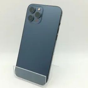 【中古】Apple docomo 【SIMロック解除済み】 iPhone 12 Pro Max 256GB パシフィックブルー MGD23J/A【神戸】保証期間１ヶ月【ランクA】