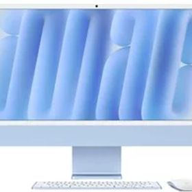 ★アップル / APPLE iMac 24インチ Retina 4.5Kディスプレイモデル M4チップ 8コアGPU 256GB SSD 16GBメモリ MWUF3J/A [ブルー]【Mac デスクトップ】【送料無料】
