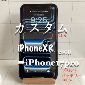 iPhone17Proブラック カスタムiPhoneXR 128GB