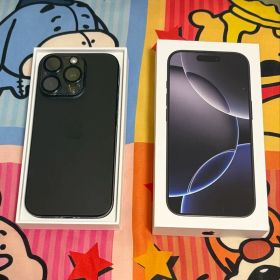 【美品】 iPhone16pro simフリー 128GB ブラックチタニウム
