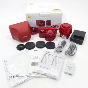 Nikon 1 S2 ダブルズームキット レッド 1NIKKOR VR 10-30mm / 30-110mm 元箱付き 極美品 ショット数537枚