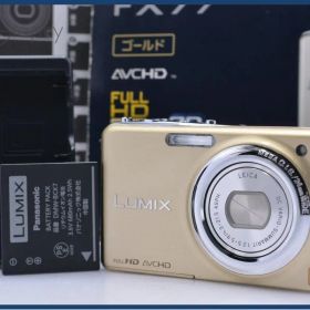 【動作保証】 パナソニック Panasonic LUMIX DMC-FX77 元箱、バッテリー、充電器、取扱説明書付属 同梱無料 #am8080