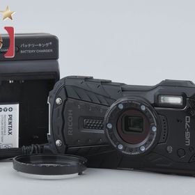 【中古】RICOH リコー PENTAX ペンタックス WG-70 ブラック 防水アクションカメラ シャッター回数僅少