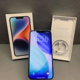 美品 国内版 SIMフリー iPhone14 128GB ブルー色