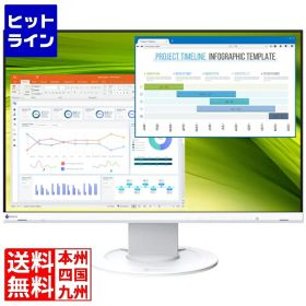 要エントリ【06/25 24時間限定当選確率2分の1！1等最大100%ポイントバック】 ナナオ 57.2cm(22.5)型カラー液晶モニター FlexScan EV2360 ホワイト EV2360-WT