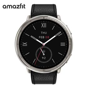 Amazfit Active 2 SP170073 C225 アマズフィット アクティブ2 ブラックレザー プレミアムバージョン 腕時計 AI搭載 スマートウォッチ 心拍 睡眠 健康管理